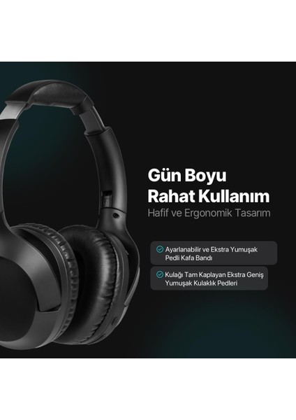 Soundmax 3 Kulaküstü Kablosuz Bluetooth Kulaklık