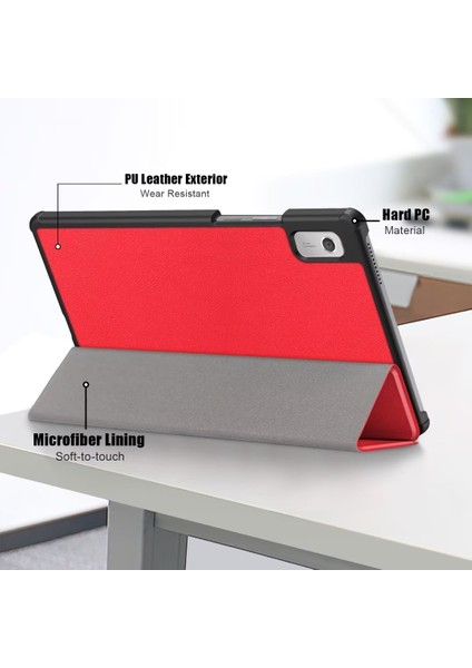 Deri Lenovo Tab M9 TB-310FU Tablet Kılıfı (Yurt Dışından)