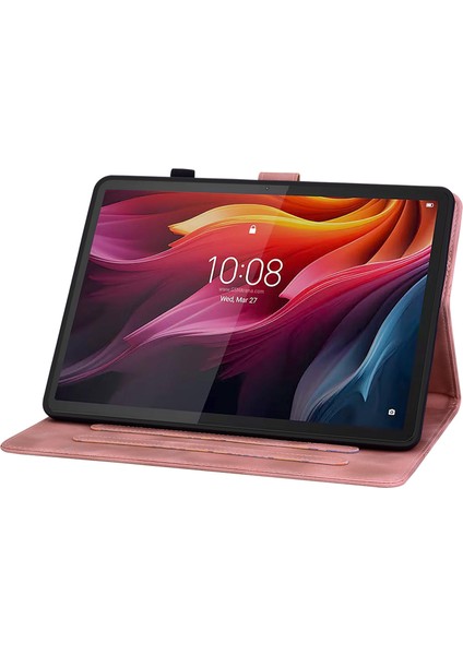 Lenovo Tab K11 Plus Kabartmalı Deri Tablet Kılıfı (Yurt Dışından)