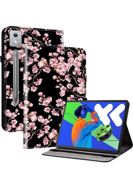 Lenovo Tab P12 12.7 2025 Deri Tablet Kılıfı (Yurt Dışından)
