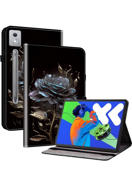 Lenovo Tab P12 12.7 2025 Deri Tablet Kılıfı (Yurt Dışından)