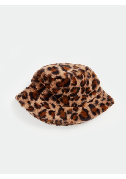 Lcw Accessorıes Baskılı Leopar Desenli Kadın Bucket Şapka