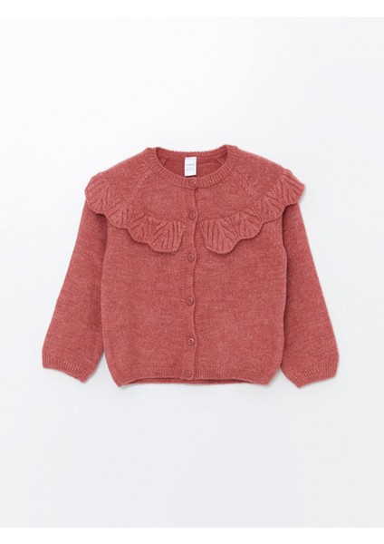Lcw Kids Bisiklet Yaka Basic Kız Çocuk Hırka