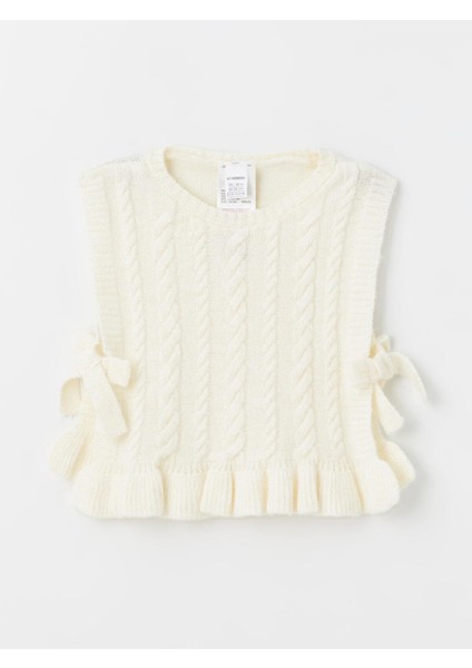 Lcw Kids Bisiklet Yaka Kolsuz Kız Çocuk Süveter