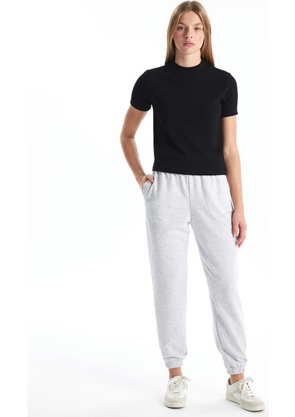 Lcw Vision Kadın Beli Lastikli Düz Jogger Eşofman Altı