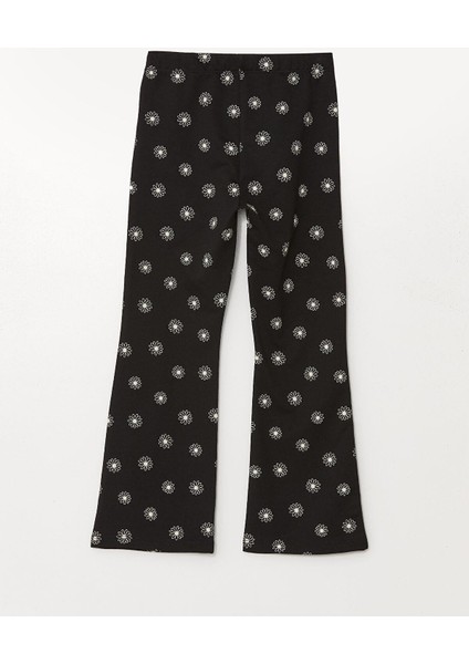 Lcw Kids Baskılı Beli Lastikli Ispanyol Paça Kız Çocuk Tayt fiyatları