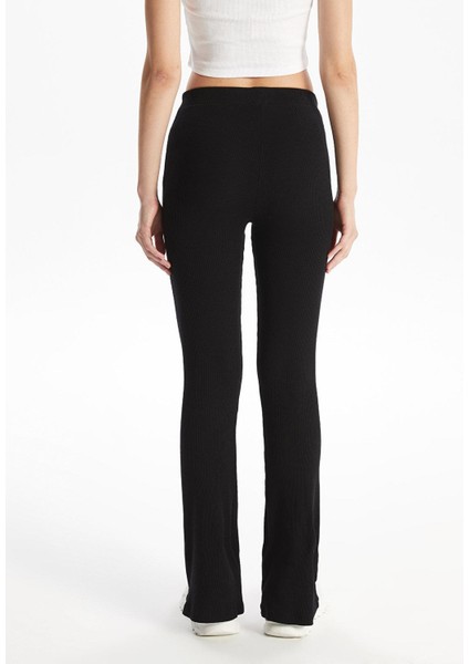 Xsıde Kadın Beli Lastikli Ekstra Dar Fit Düz Tayt indirimleri