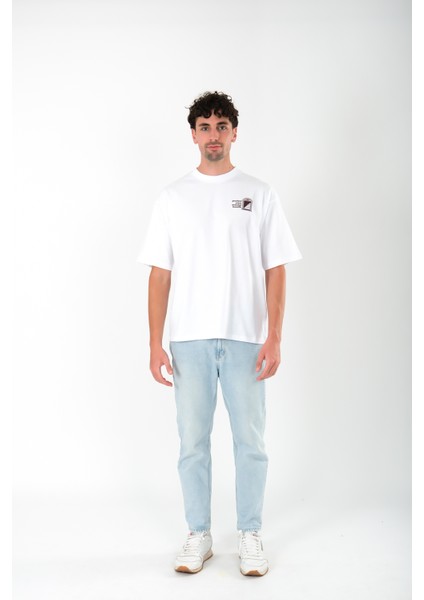 Protect Your Mental Health Oversize Fit T-Shirt Erkek - Beyaz indirimleri