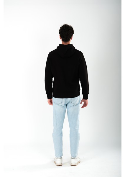 Mental Health Club Regular Fit Hoodie Erkek - Siyah indirimleri