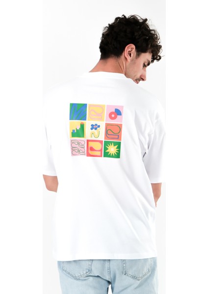 Art Will Save Us Oversize Fit T-Shirt Erkek - Beyaz fiyatları