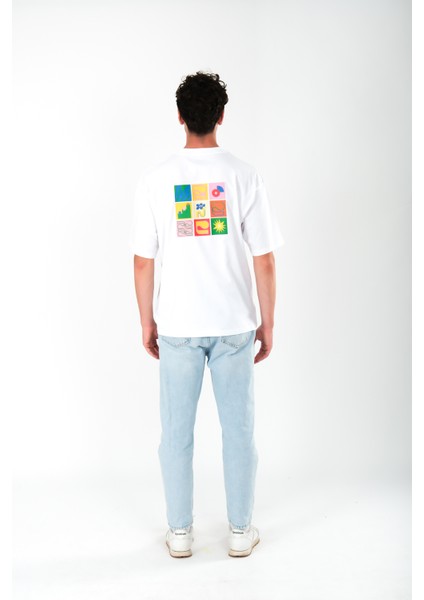 Art Will Save Us Oversize Fit T-Shirt Erkek - Beyaz fırsatları