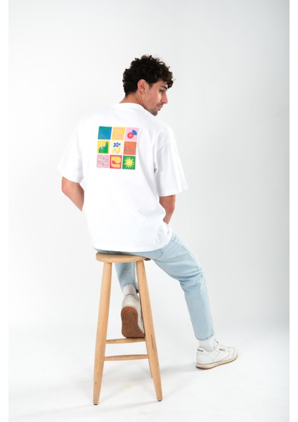 Art Will Save Us Oversize Fit T-Shirt Erkek - Beyaz indirimleri
