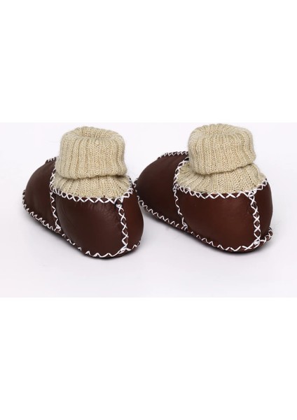 Bebe Patik Ayakabı Deri Lüx Kahverengi fırsatları