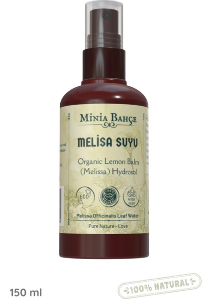 Melisa (Oğulotu) Suyu -%100 Doğal Hidrosol, 150ML