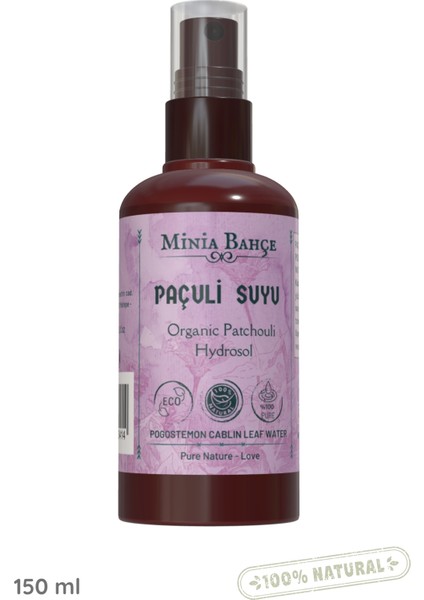 Paçuli (Tefarik) Suyu -Yağlı - %100 Doğal, 150ML