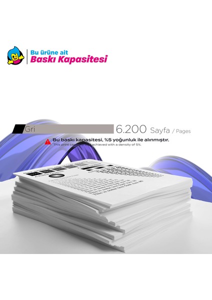Epson 115 - C13T07D54A Gri Muadil Mürekkep