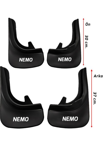 Citroen Nemo Paçalık Tozluk Çamurluk Ön Arka 4 Lü Set