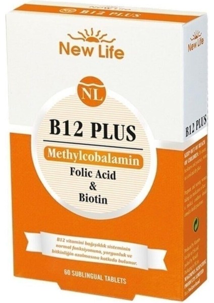 New Life B12 Plus 60 Dilaltı Tablet