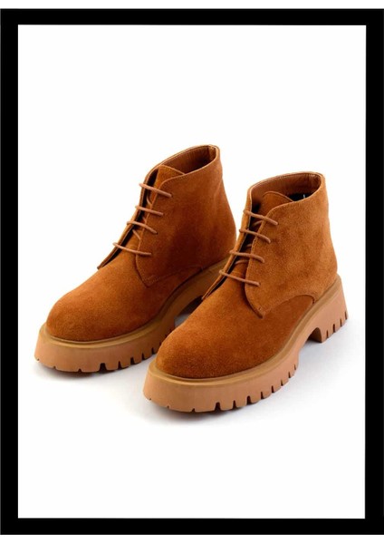 Taba Süet Deri Kadın Bot & Bootie K02044001902