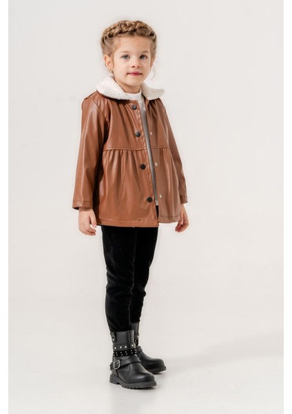 Içi Welsoft Deri Montlu Kız Çocuk takım - Kahve fiyatları