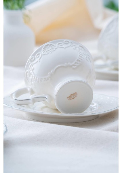 Angela 6 Kişilik Silver Çay Fincanı Takımı - 220 ml fiyatları