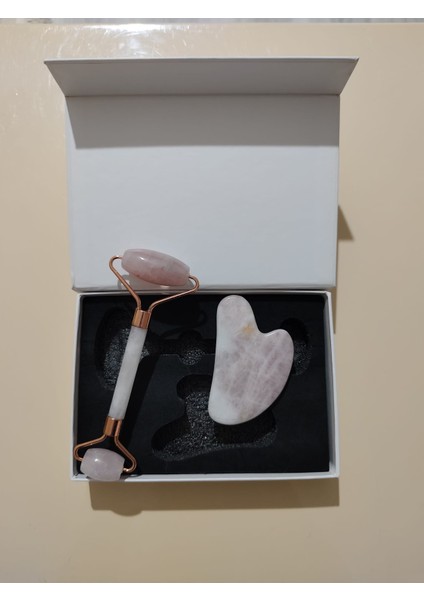 Pembe Kuvars Gua Sha Yüz Masaj Aleti Ve Yüz Masaj Taşı modelleri