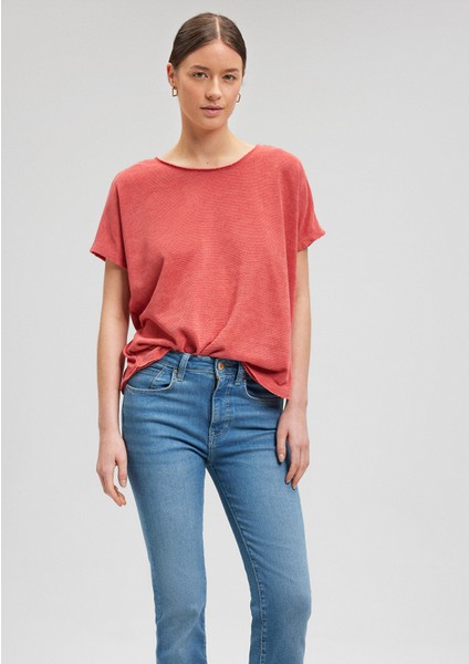Dokulu Pembe Basic Tişört 167311-71102 fiyatları