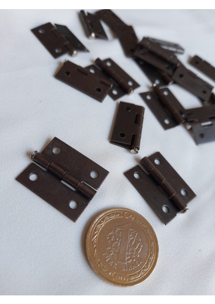 Klasik Menteşe 20 Adet Oksit 20x25 mm Kutu ve Sandık Menteşesi Hobi Maket fırsatları