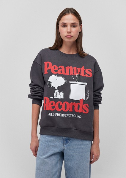 Snoopy Baskılı Antrasit SWEATSHIRT1S10257-70087