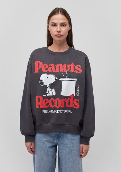 Snoopy Baskılı Antrasit SWEATSHIRT1S10257-70087