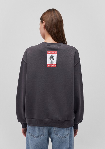 Snoopy Baskılı Antrasit SWEATSHIRT1S10257-70087