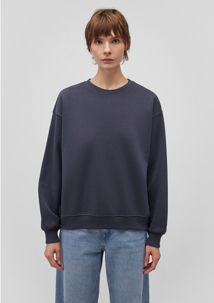 Bisiklet Yaka Lacivert Basic Sweatshirt 1610198-70726 fırsatları