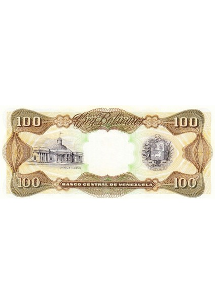 Venezuela 100 Bolivar 1998, P#66G, Çil, Eski Yabancı Kağıt Para modelleri