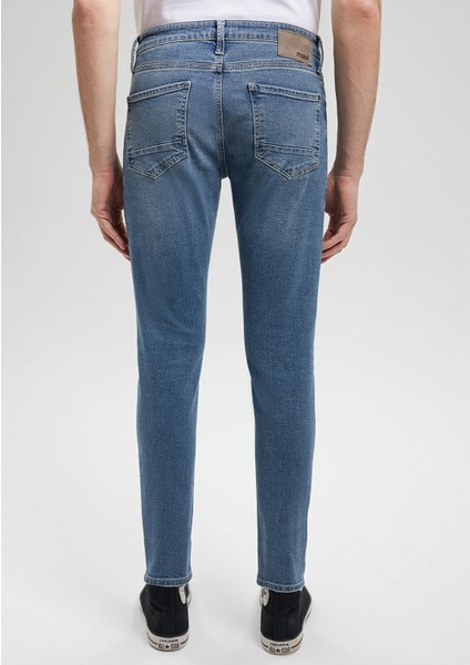 Erkek Rob Puslu Mavi Comfort Jean Pantolon 001030-31271