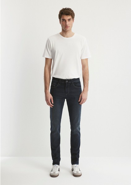 Erkek James Puslu Mürekkep Mavi Jet Black Jean Pantolon 0042426976