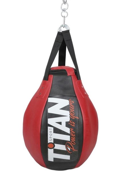 Titan Sport Küre Kırmızı - Siyah Boks Torbası