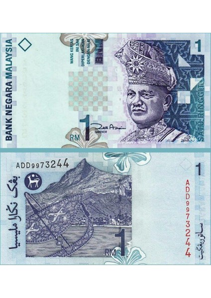 Malezya 1 Ringit 2000, P#39B(2), Çil, Eski Yabancı Kağıt Para