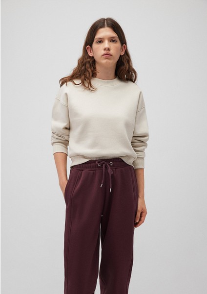 Bej Basic Crop Sweatshirt 1611147-70134