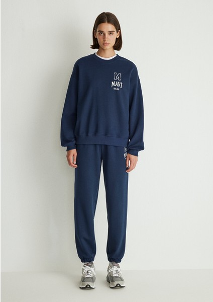 Mavi Logo Baskılı Lacivert Sweatshirt 1S10148-70488 fırsatları