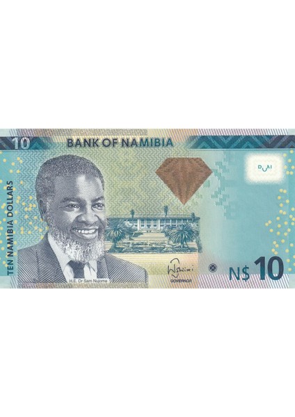 Namibia 10 Dolar 2013, P#11B, Çil, Eski Yabancı Kağıt Para
