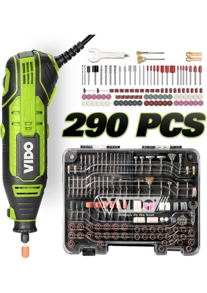 WD010710185 290 Parça Kalıpçı Taşlama 185W 3.2 mm 8000-33.000 Rpm