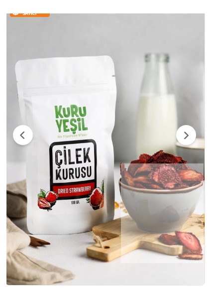 Şeftali Kurusu- Çilek Kurusu ,Dried Peach , Dried Strawberry , Dried Fruit, Atıştırmalık 150 gr