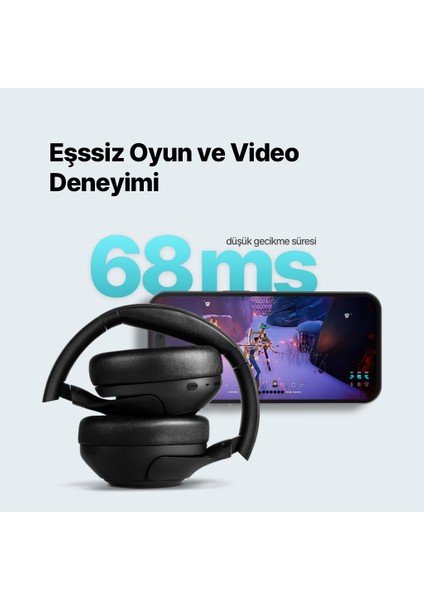 Soundmax Pro Anc Kulaküstü Kablosuz Bluetooth Kulaklık