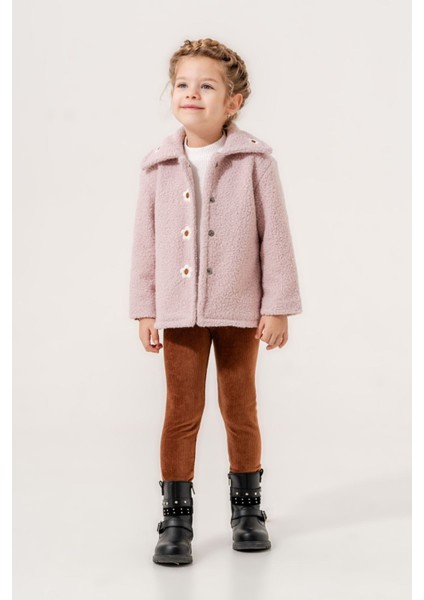 Nakışlı Kuzu Kaban Kız Çocuk takım - Pembe fiyatları