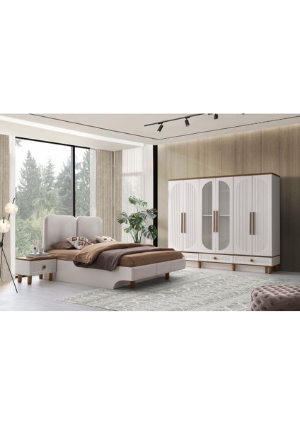 %100 Mdf-Aytaşı-Bohem Libre Yatak Odası Takımı-Bazasız