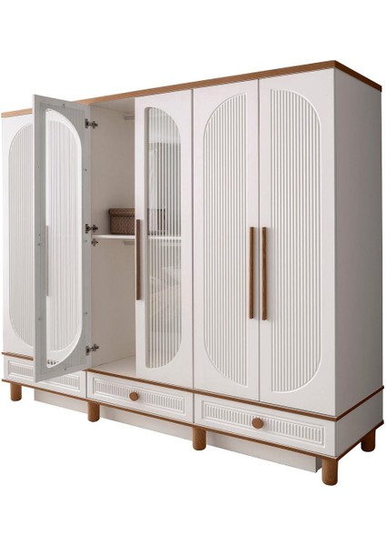 %100 Mdf-Aytaşı-Bohem Libre Yatak Odası Takımı-Bazasız