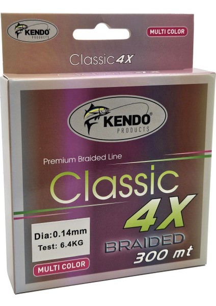 Classic 4x 300M Multicolor Örgü Ip 0.16MM