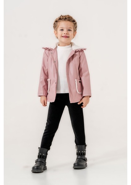 Içi Welsoft Deri Montlu Cep Detay Kız çocuk takım - Pembe fiyatları
