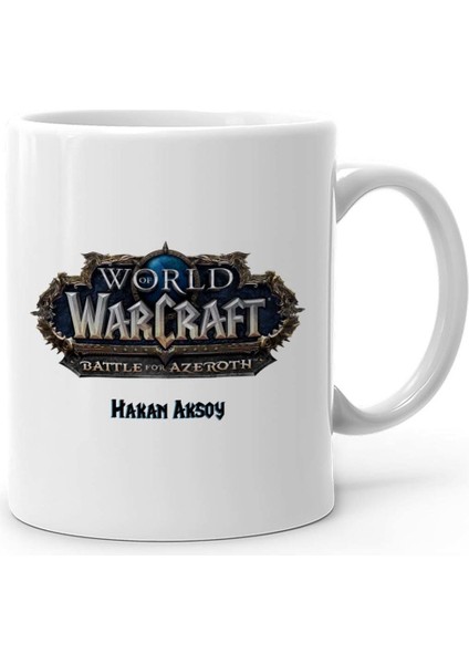 Kişiye Özel World Of Warcraft Battle Of Azeroth Beyaz Kupa Bardak - 1