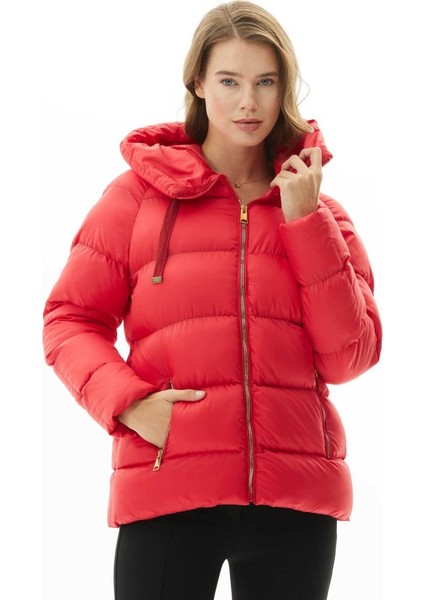 Kendinden Kapüşonlu Grogrenli Kısa Mont indirimleri